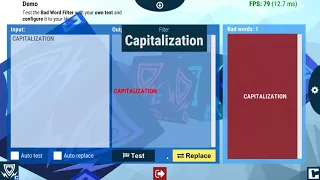 Bad Word Filter Unity Asset