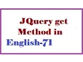 JQuery get Method in English-71-vlr training