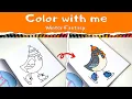 Coloring a Winter-Themed Page Creative Relaxation in a Cozy Winter Atmosphere