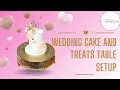 Elegant Wedding Cake Dessert Table Setup Behind the Scenes with Ingenious Creations
