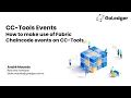 How to use Hyperledger Fabric chaincode events with cc-tools
