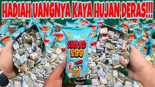 VIRAL!!! HADIAHNYA UDAH KAYA HUJAN DUIT!!! BANYAK BANGET!!! Unboxing ciki salted egg berhadiah uang