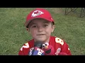 Young Chiefs fan who survived open heart surgeries has dream day at training camp