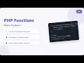 PHP Functions Master the Basics for Clean Reusable Code