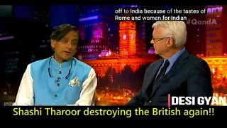 Download Dr. Shashi Tharoor destroying British again ! MP3