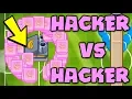 HACKER VS HACKER 100X HYPERSONIC BANANA FARM VS Infinite Money Hacker - Bloons TD Battles