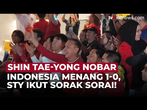 Shin Tae Yong Nobar di Jakarta, Sorak Sorai Rayakan Gol Ole Romeny!
