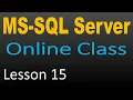 SQL Server Online Class 15 - Control statements in T-SQL Part 1