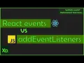 How react events are different from Js addEventListeners Interview question