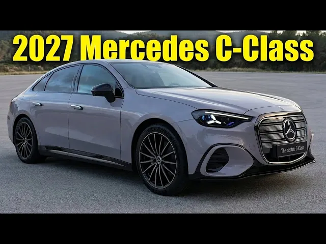 2027 Mercedes-Benz C-Class Electric Debuts: Tesla Model 3 Rival Features 39-Inch Hyperscreen