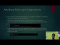Python functions Arbitrary keyword arguments and default values