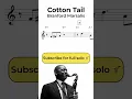 Download Lagu Branford Marsalis - Cotton Tail - Tenor Sax Transcription (part 1) #jazz #saxophone #greatsolos