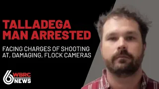 Talladega man arrested charged with shooting at Flock Cameras