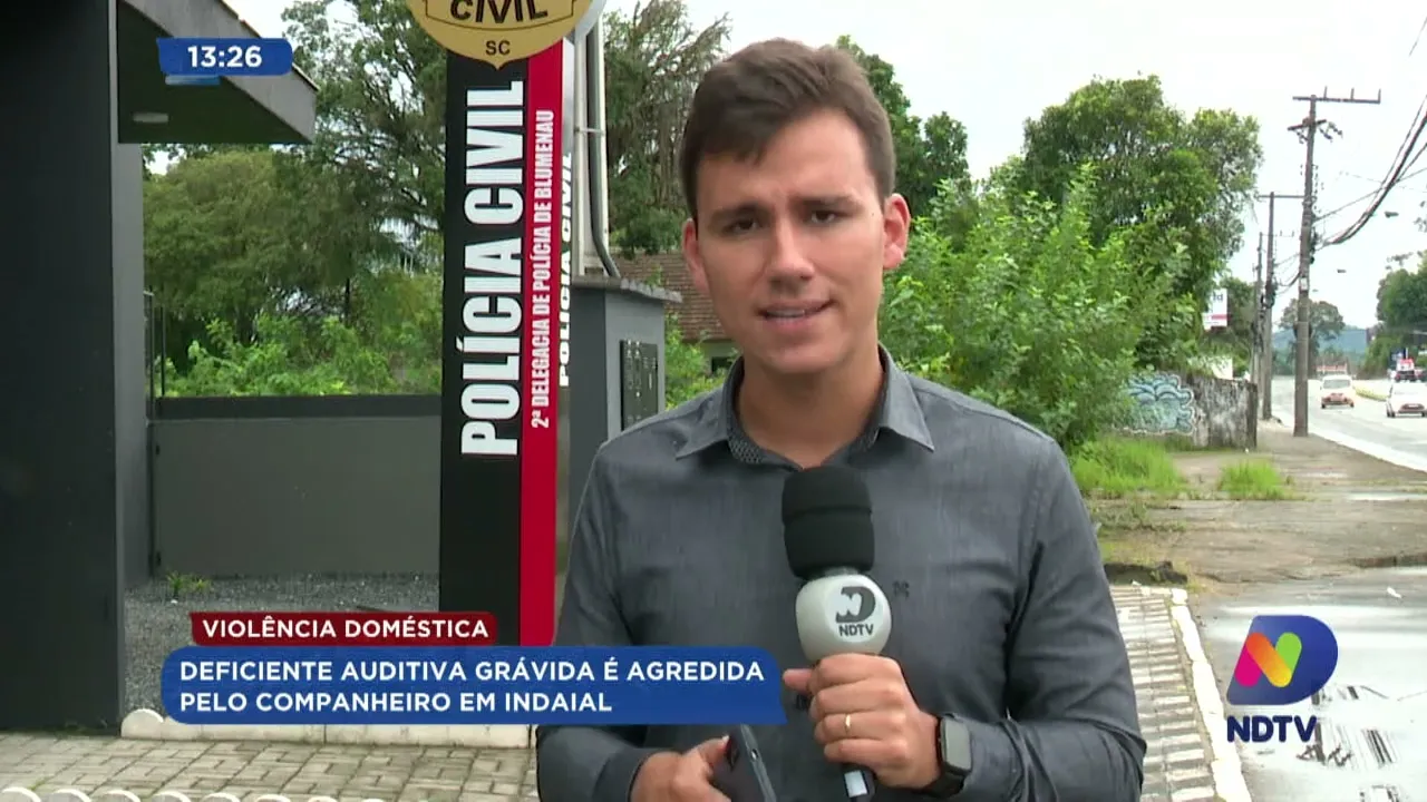 Violência doméstica: deficiente auditiva grávida é agredida pelo companheiro em Indaial