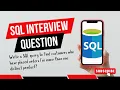 SQL Interview Question Identifying Customers Who Ordered Multiple Distinct Product