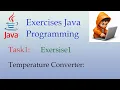Temperature Converter Exersise1 Task1 Java Programming