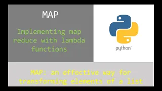 MAP Implementing map reduce with lambda functions