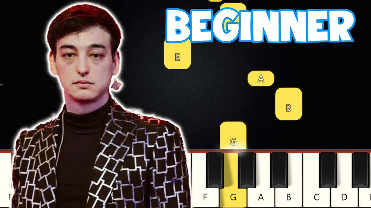 Joji - Glimpse Of Us | Beginner Piano Tutorial | Easy Piano