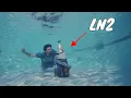 Opening a Bottle of Liquid Nitrogen Under Water