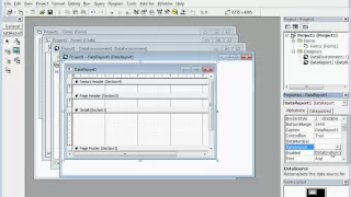 visual basic 6 0 Simple DataReport