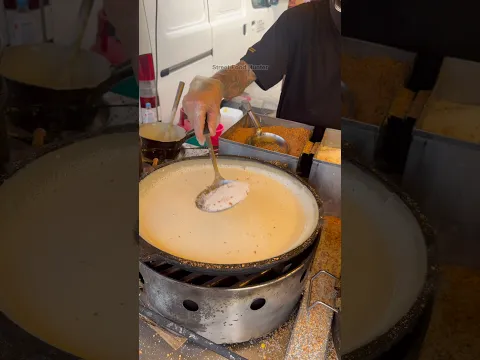 How To Make Giant Peanut Pancake in Malaysia