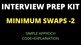 Minimum Swaps 2 hackerrank solution Minimum Swaps Required to Sort an Array