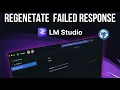 how to regenerate messages in lm studio