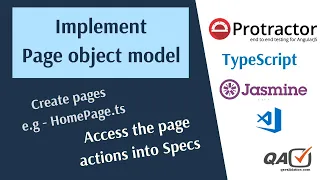 Implement page object model POM in protractor typescript