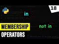 Membership Operator in Python Programming Language