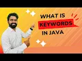 What is keyword in Java What is keyword in Java Explained in Hindi Java Tutorial V2V EdTech