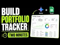 I Built a Live Portfolio Tracker in Google Sheets with One Prompt