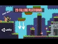How To Create 2D Falling Platforms Fast In Unity 2022