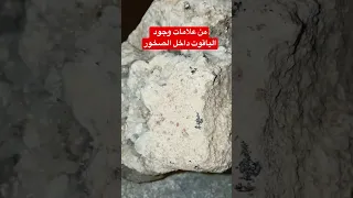 علامة وجود الياقوت داخل الصخور 