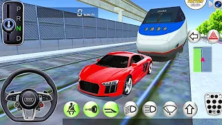 AUDI R8 VS Bullet TRAIN - Driver s License Examination Sim