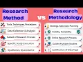Difference Between Research Method and Research Methodology