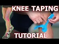 How To Tape Your Knee Runner s Knee Kinesiotape Ktape Rocktape Taught By Physical Therapist