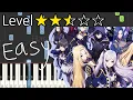 Download Lagu Darling in the Night - The Eminence in Shadow ED│Easy Piano Tutorial