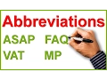 Abbreviations and acronyms English writing lesson