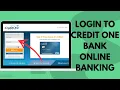 Credit One Log in How to Sign in to Credit One Online Banking Account 2023