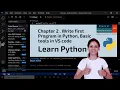 chapter 2 - Write first program of python and Basic tools in VS code