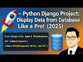 Python Django Display Data From Database in 8 min