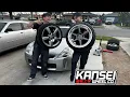 Slammed 350Z gets new wheels Kansei