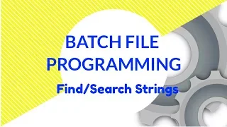 a string using Batch File programming