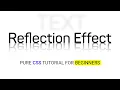CSS Text Reflection Effect CSS Text Effects