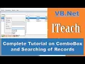 VB Net Part 6 - Working on ComboBox and Searching of Records in Visual Basic Complete Tutorial