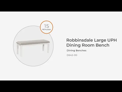 Robbinsdale - Large Upholstered Dining Room Bench - Antique White