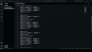 Drawing the Lithuanian flag using python