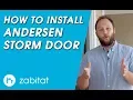 Andersen Storm Door Installation Guide - 8 Series Contemporary
