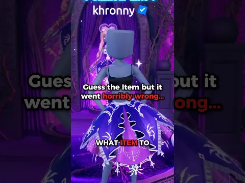 This Challenge Went SO WRONG 😭 #roblox #dresstoimpress #dti