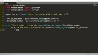 Identifying Phone Numbers Using Python CodeinPython